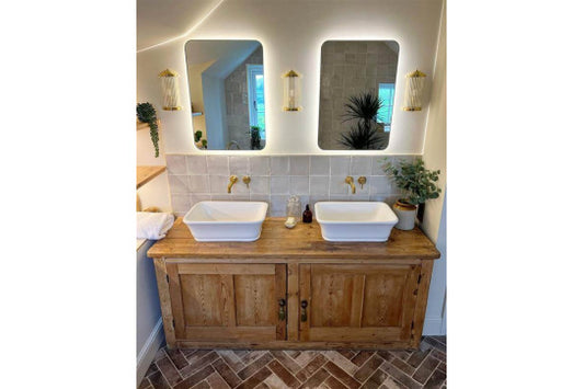 Kirkham 52 x 38 TitanCast Solid Surface Basin - Satin Silk White