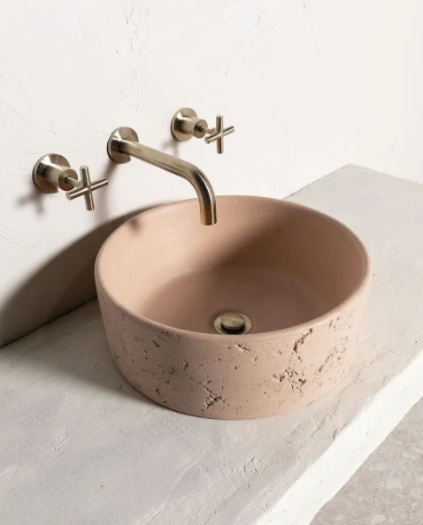 ROUND PINLESS TALL BASIN MIXER