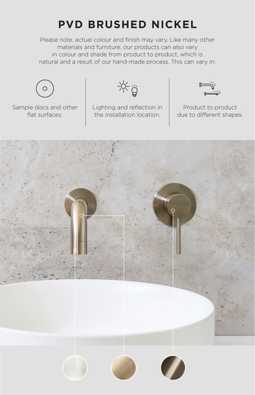 Meir Shower Waste with Tile Insert — PVD Brushed Nickel, Brushed Nickel, Floor Wastes & Drains