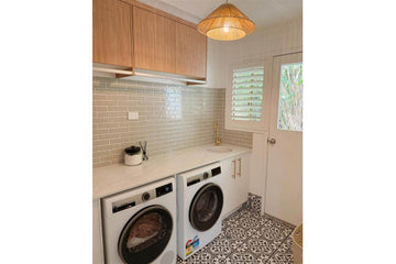 Cuisine Round 47 Inset / Undermount Fine Fireclay Gloss White Sink — Fireclay & Ceramic, Kitchen Sinks