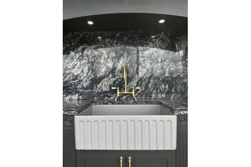 Ludlow Bridge Mixer Tap - Brushed Brass