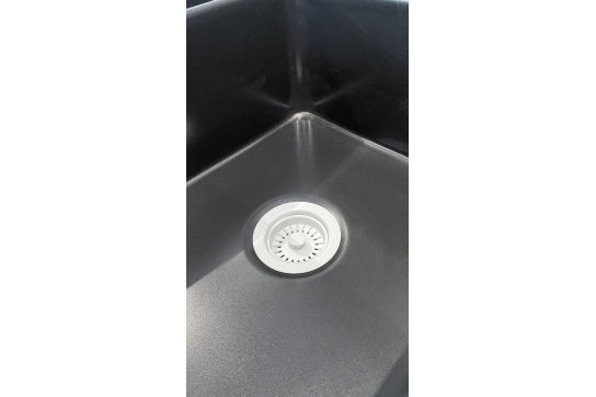 90 x 50mm Matte White Basket Waste with Long Screw