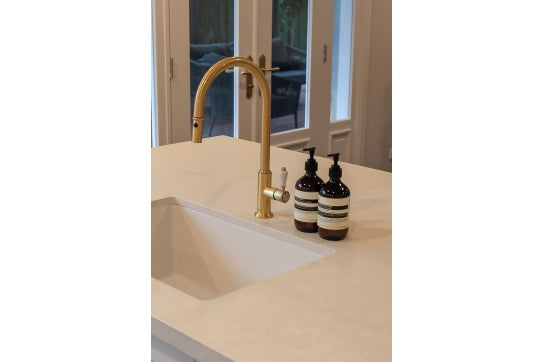 Ludlow Pull Out Sink Mixer - Brushed Brass