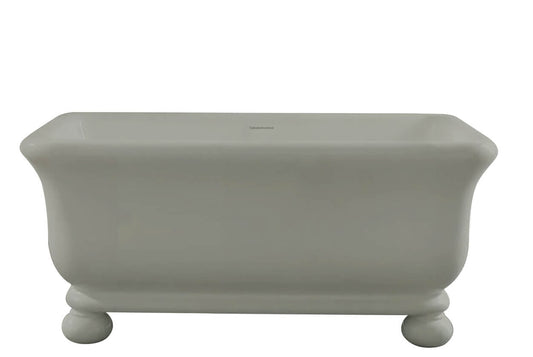 Kirkham 160 x 85 TitanCast Solid Surface Freestanding Bath with Ball Feet - Special Finish