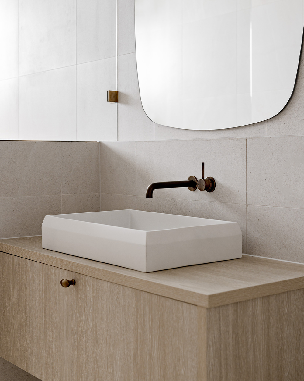 Prism Rectangle Basin (Ivory)