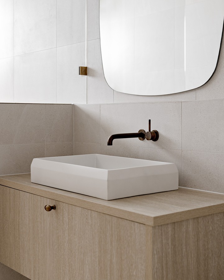 Prism Rectangle Basin (Ivory)