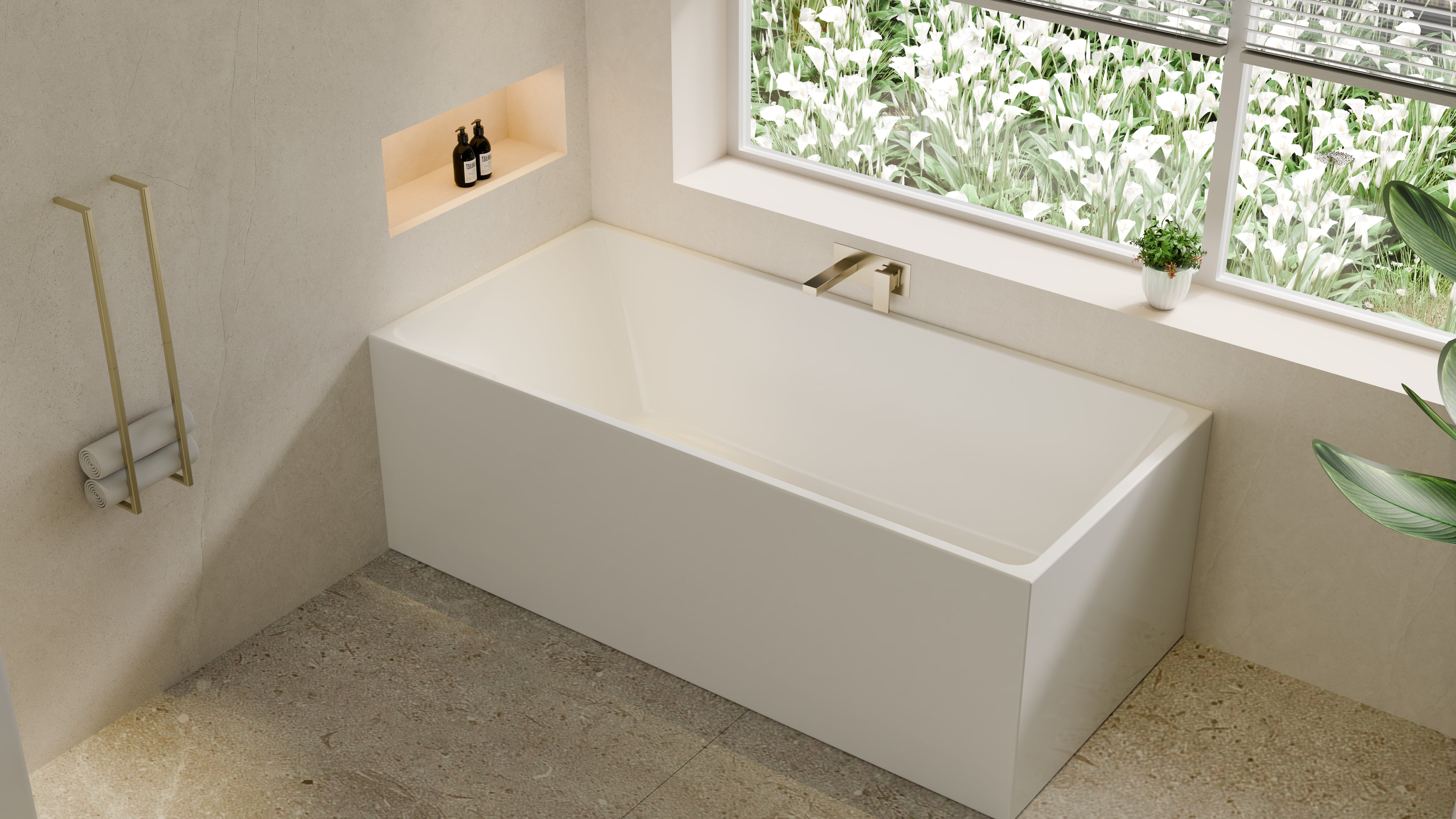 Crete Multifit Free No Overflow Standing Bath LK-CR-NF