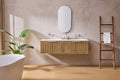 Kliff Fluted Wood Grain Vanities Prime Oak LK-MK1200W-PO