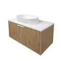 Kliff Fluted Wood Grain Vanities Prime Oak LK-MK900W-PO