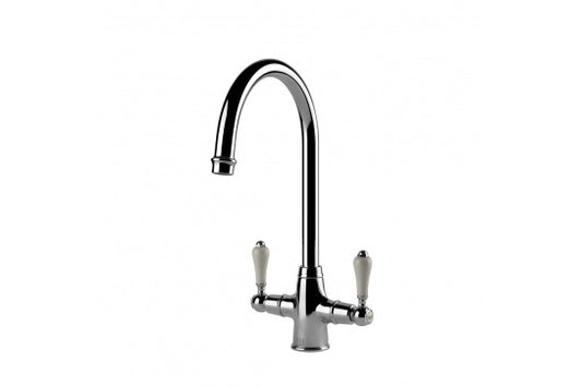 Ludlow Double Mixer Tap - Chrome