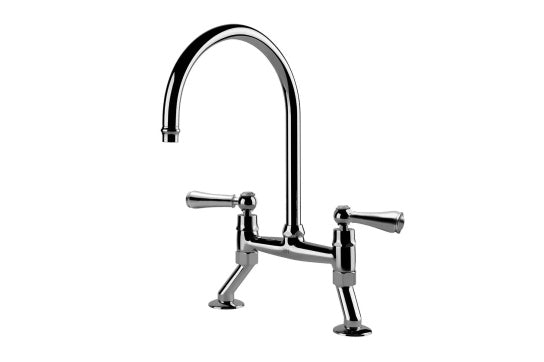 Ludlow Bridge Mixer Tap - Chrome