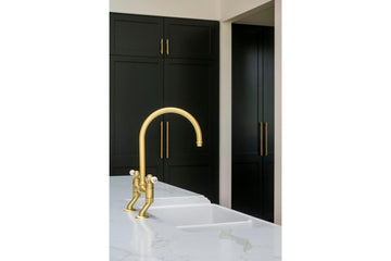 Ludlow Bridge Mixer Tap - Brushed Brass