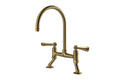 Ludlow Bridge Mixer Tap - Brushed Brass