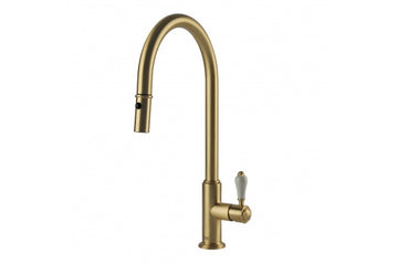 Ludlow Pull Out Sink Mixer - Brushed Brass