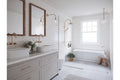 Lynton 168 x 75 TitanCast Solid Surface Freestanding Bath - Satin Silk White