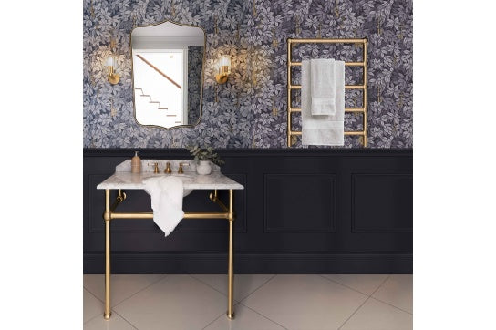 Mayer Liquid-Filled Heated Towel Rail - Brushed Brass