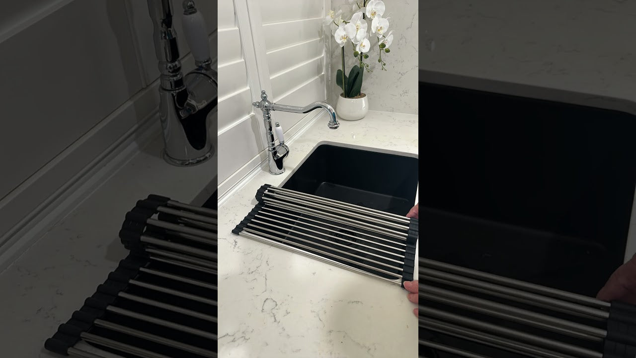 Roll-Up Sink Drainer 43 x 32 - Brushed Brass