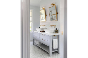 Turner Hastings Mayer Pivot Rectangle Mirror — Brushed Brass, Wall Mirrors