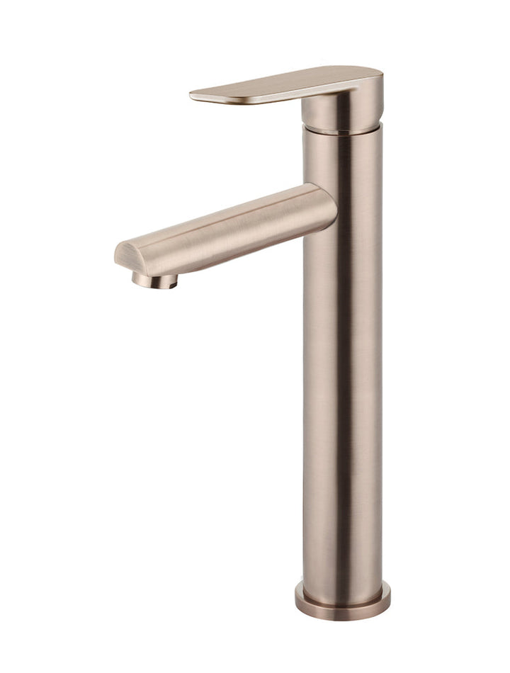 Meir Round Paddle Tall Basin Mixer — Champagne, Gold & Brass