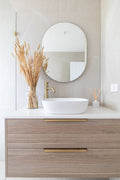 ROUND TALL BASIN MIXER CURVED TIGER BRONZE