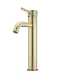 ROUND TALL BASIN MIXER CURVED TIGER BRONZE