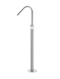 ROUND PINLESS FREESTANDING BATH SPOUT AND HAND SHOWER