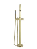 ROUND PINLESS FREESTANDING BATH SPOUT AND HAND SHOWER