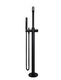 ROUND PINLESS FREESTANDING BATH SPOUT AND HAND SHOWER