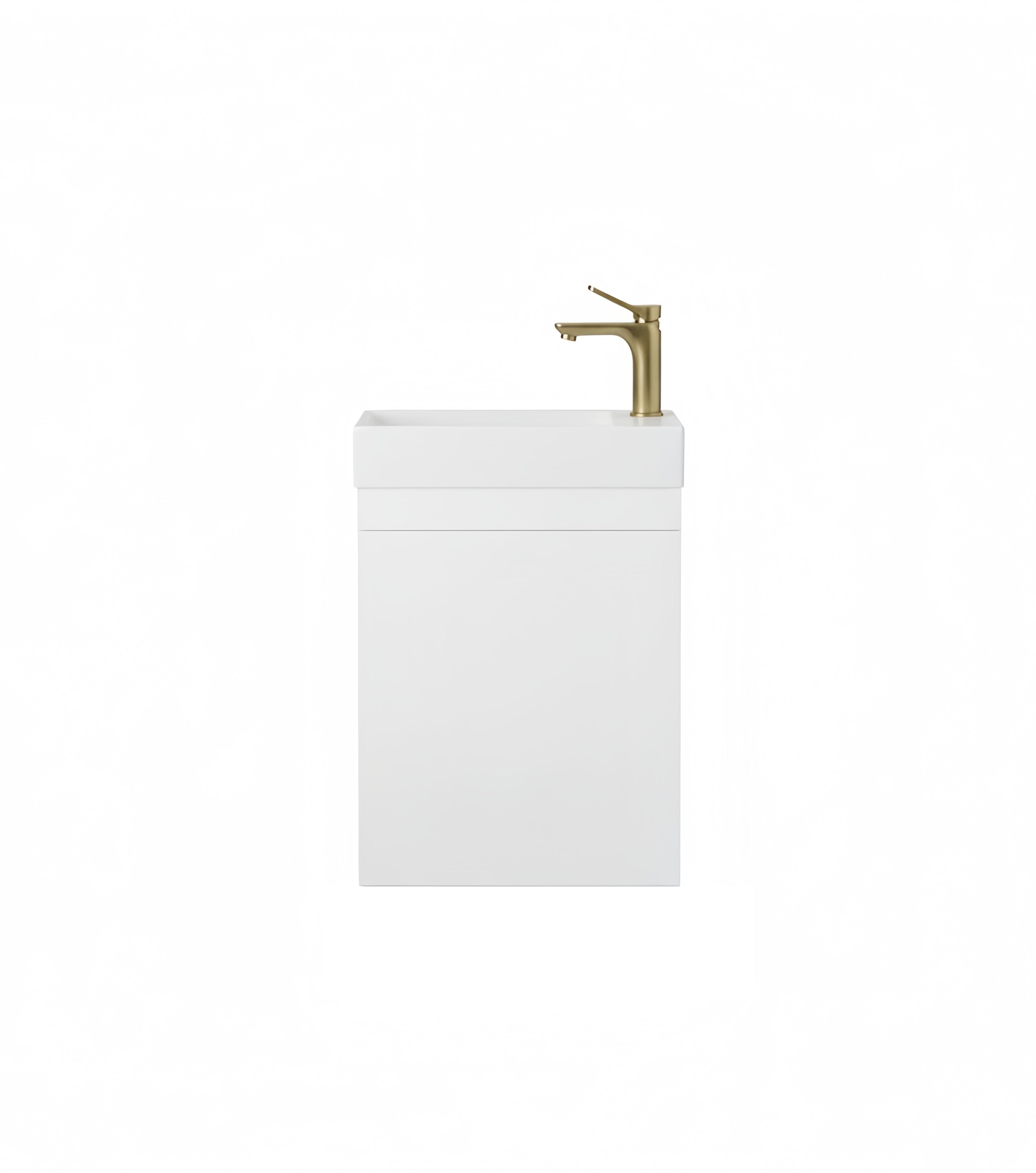 Alpha Wall Hung mini-PVC vanity with soft closing LK-AL42W
