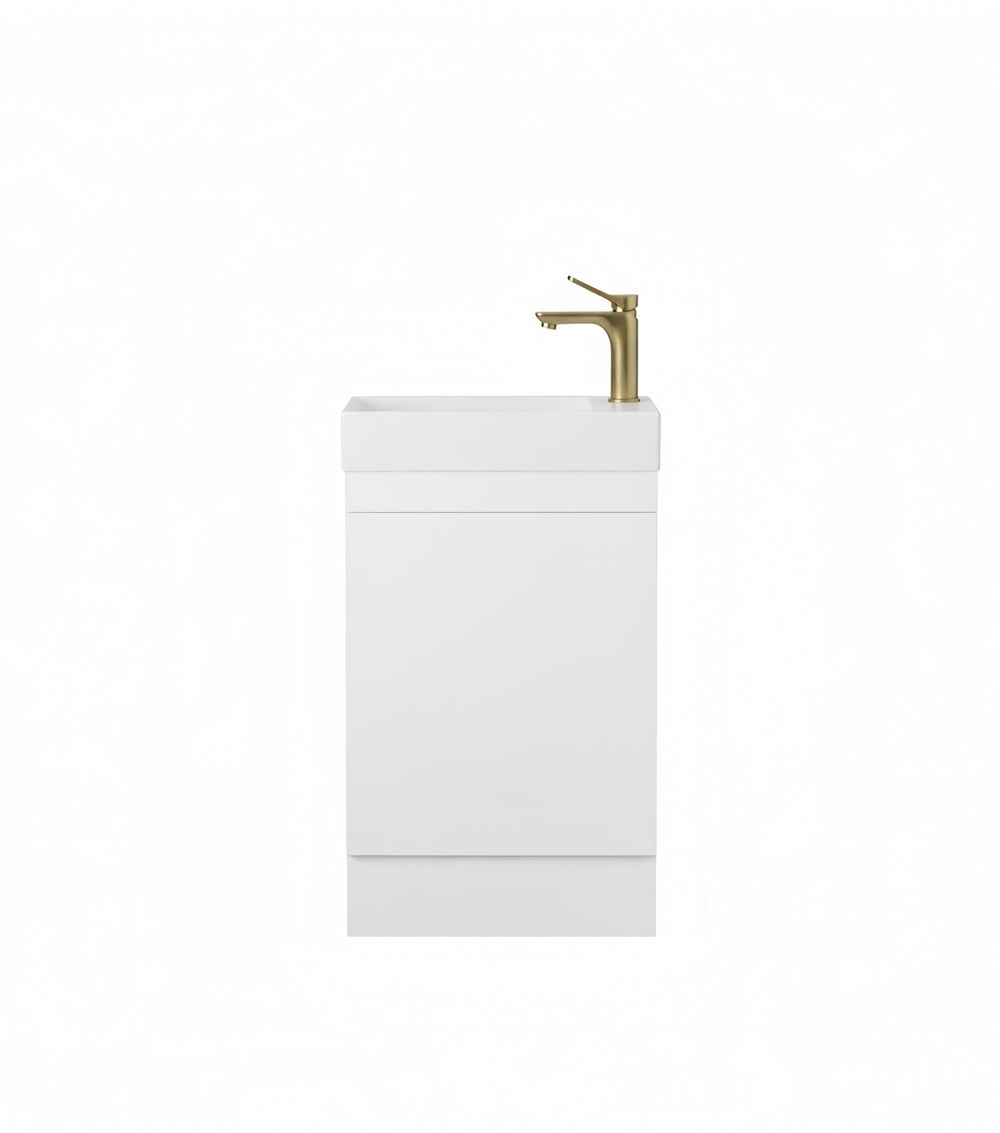 Alpha Mini Floor PVC Vanity with build in kickboard LK-AL42K