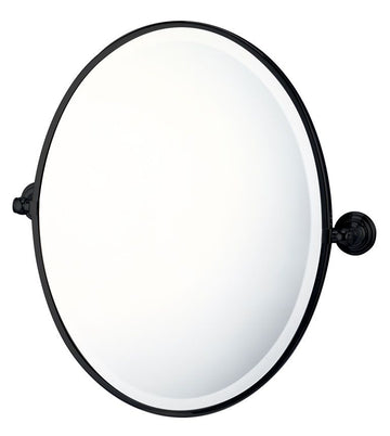 Turner Hastings Mayer Pivot Oval Mirror — Brushed Nickel, Wall Mirrors