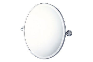 Turner Hastings Mayer Pivot Oval Mirror — Matte Black, Wall Mirrors