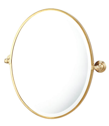 Turner Hastings Mayer Pivot Oval Mirror — Brushed Nickel, Wall Mirrors