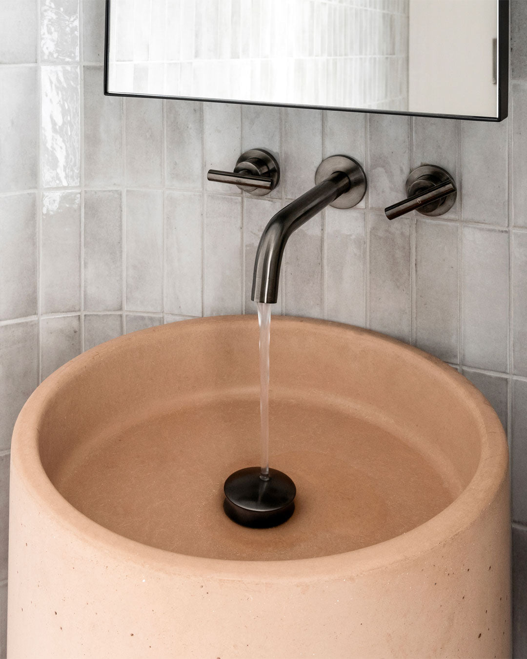 Luna Freestanding Basin (Pastel Peach)