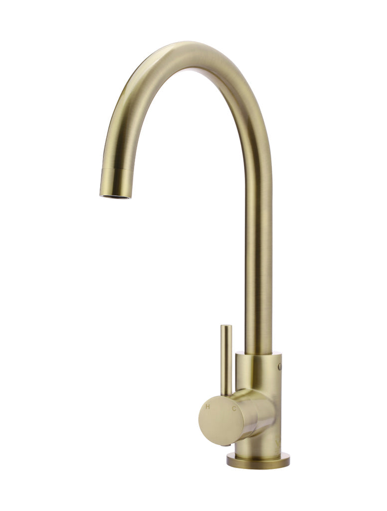 ROUND GOOSENECK KITCHEN MIXER TAP