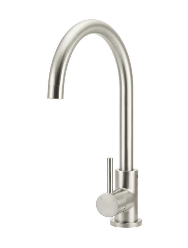 ROUND GOOSENECK KITCHEN MIXER TAP