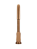 ROUND GOOSENECK KITCHEN MIXER TAP WITH PADDLE HANDLE