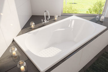 Modena 1210/1515/1635/1785 Inset Bath — White Baths, Acrylic Baths, Built In Baths, Rectangular Baths