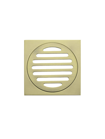 Square Floor Grate Shower Drain 100MM Outlet — Tiger Bronze, Floor Wastes & Drains