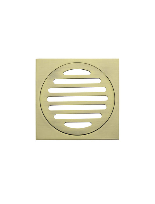 SQUARE FLOOR GRATE SHOWER DRAIN 100MM OUTLET