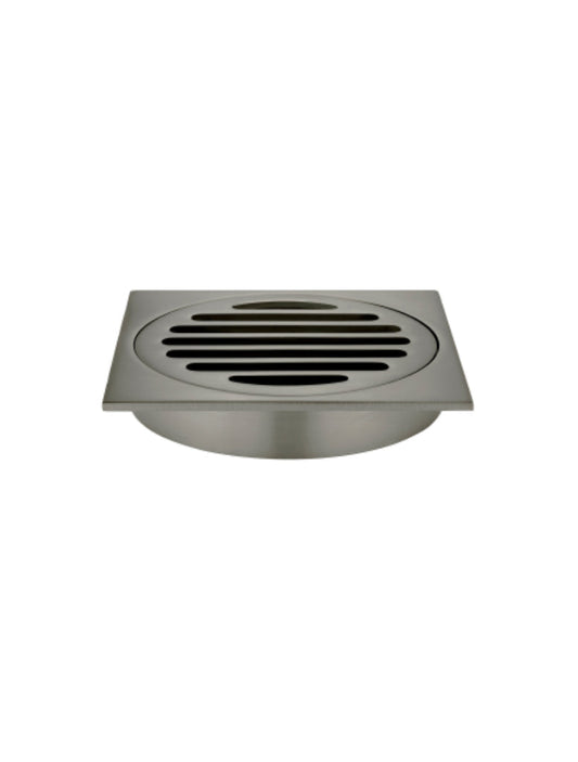 SQUARE FLOOR GRATE SHOWER DRAIN 100MM OUTLET