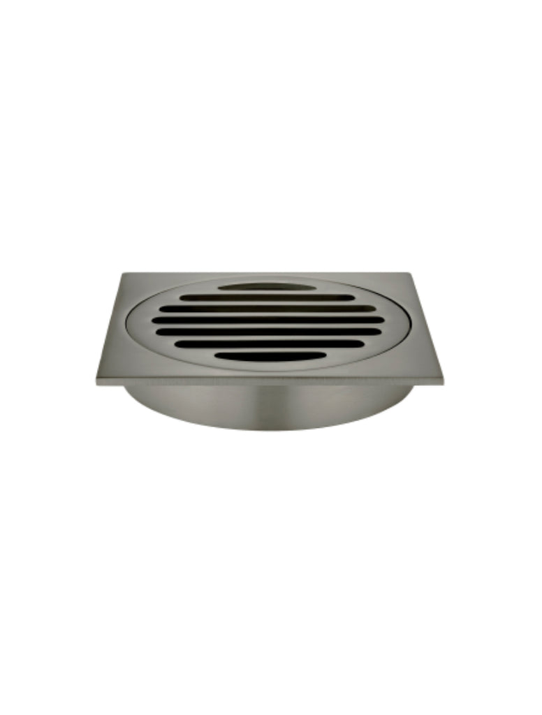 SQUARE FLOOR GRATE SHOWER DRAIN 100MM OUTLET