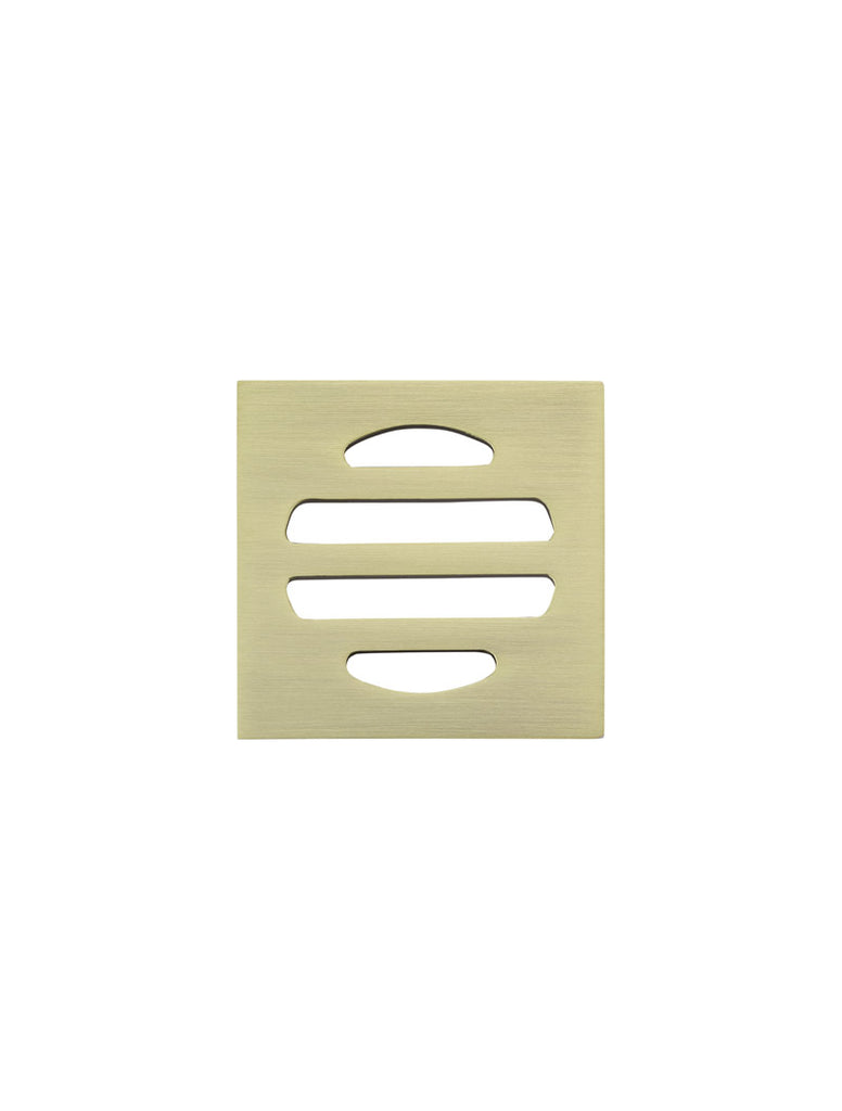Square Floor Grate Shower Drain 50MM Outlet — Tiger Bronze, Floor Wastes & Drains
