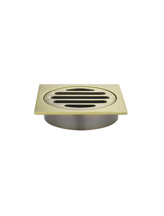 SQUARE FLOOR GRATE SHOWER DRAIN 80MM OUTLET
