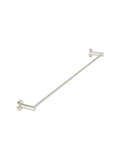 Meir Round Single Towel Rail - PVD Brushed Nickel