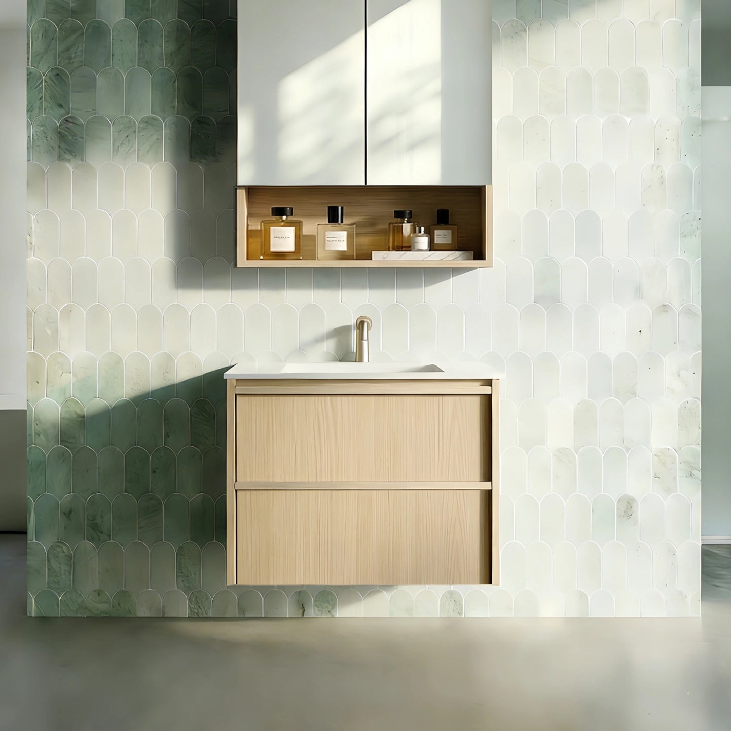 Ridgewood Modern Wall Hung Plywood Cabinet LK-MR600W-SO