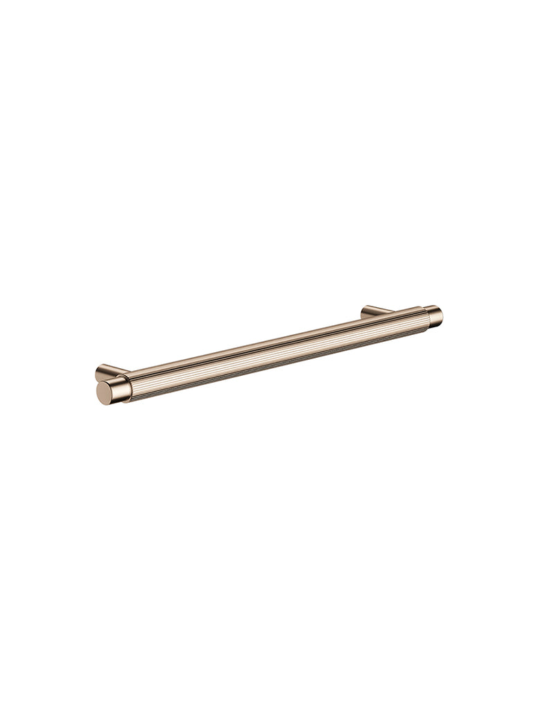 ÖPPEN ROUND PULL 200MM CABINET HANDLE (LINEAR KNURLED)