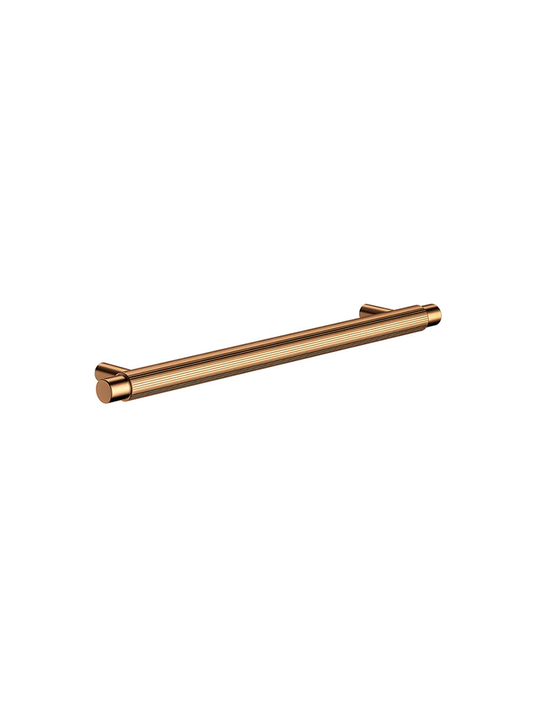 ÖPPEN ROUND PULL 200MM CABINET HANDLE (LINEAR KNURLED)