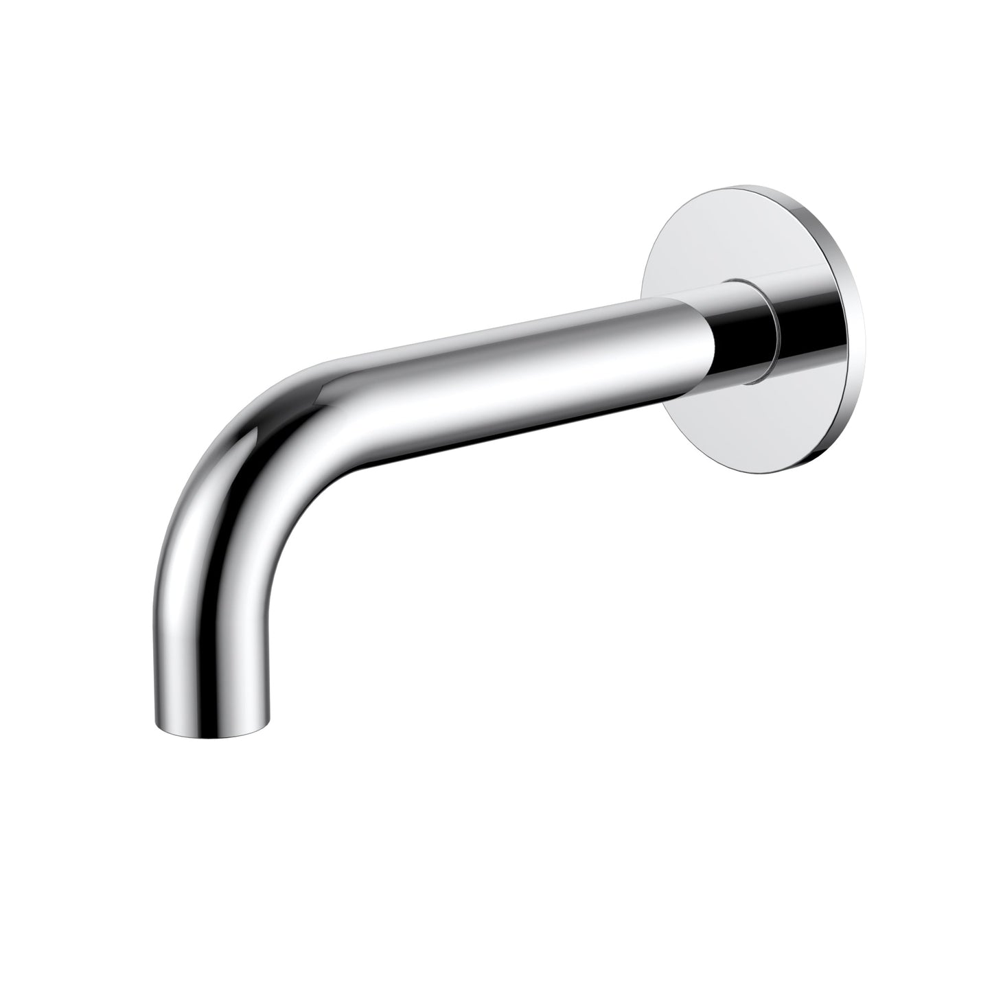 Universal Round Curved Spout 170mm - Polished Chrome