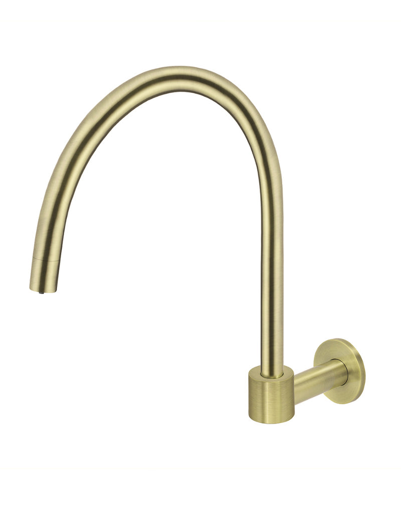 ROUND HIGH-RISE SWIVEL WALL SPOUT